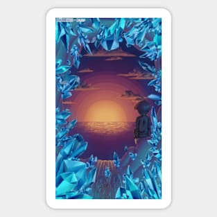 Sunset Crystals Sticker